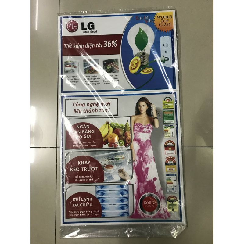 combo 20 tem dán tủ lạnh LG