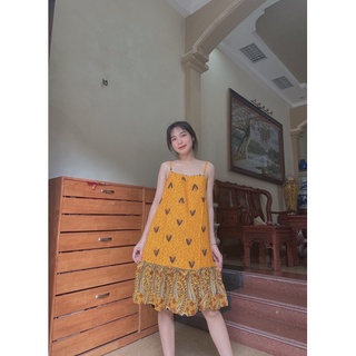 Váy hai dây chất mát ( ảnh thật )
