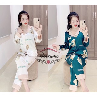 [CLIP] [HIT HOT] BỘ PIJAMA DÀI LỤA SATIN CAO CẤP [RẺ ĐẸP]