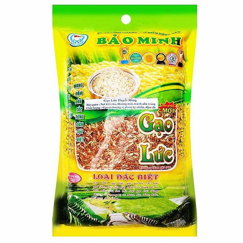 Gạo Lức Huyết Rồng Bảo Minh Túi 2KG