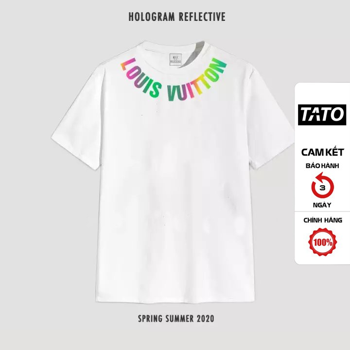 Áo phản quang LV.T Louis./uitton áo thun nữ form rộng áo phông nam unisex chất vải cotton TATO OFFICIAL