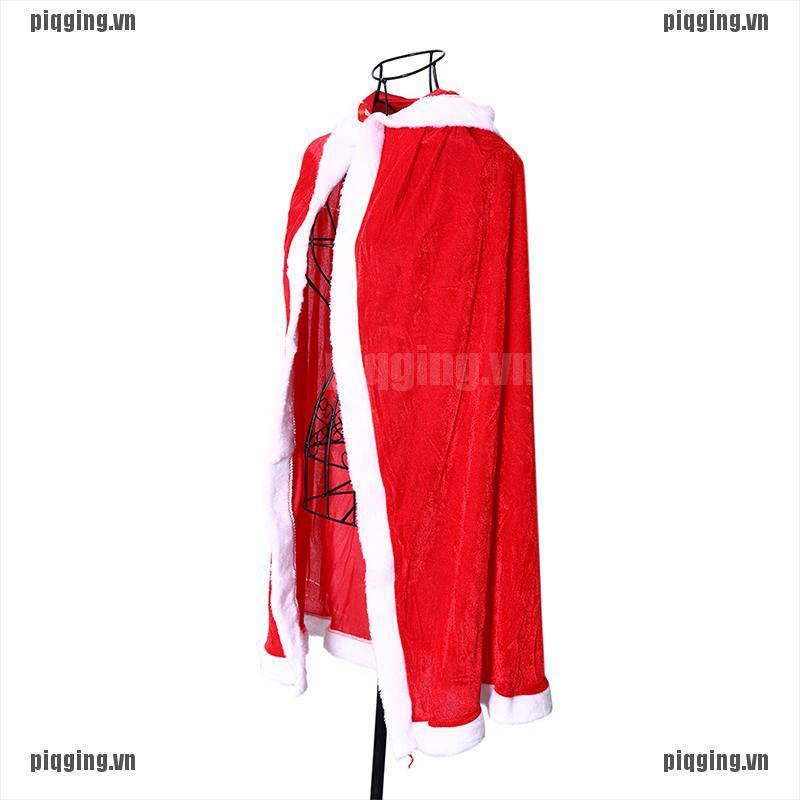 Áo choàng có mũ trùm hóa trang ông già Noel thời trang mùa đông cho phái nữ