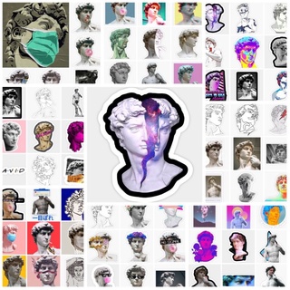 10-60 hình dán Stickers Tượng David Michelangelo decal (random hình)