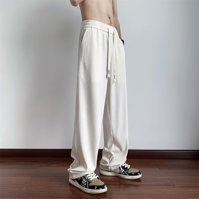 Quần ống rộng Lưng Thun Thoải Mái Phong Cách Hàn Quốc Thời Trang Cho Nam Size M-3XL