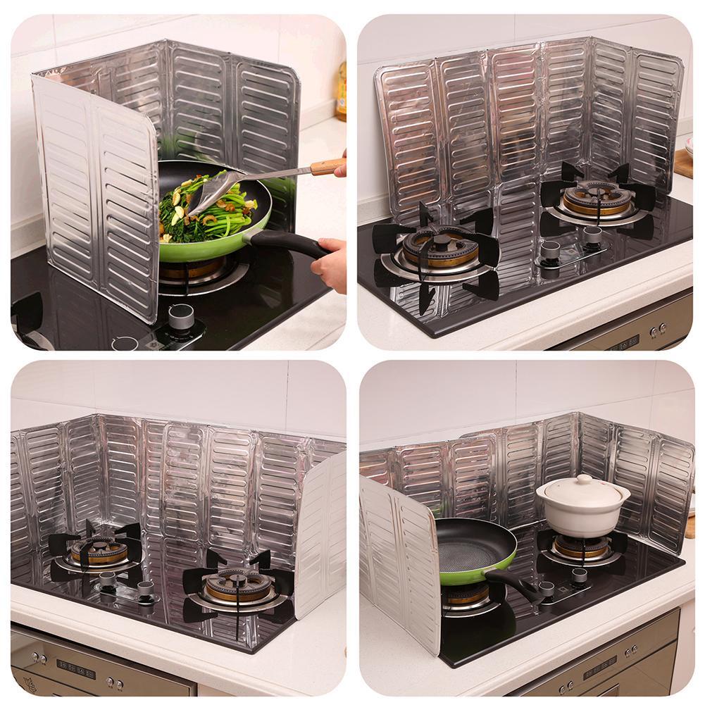 Tấm chắn bếp ga bằng lá nhôm chống văng dầu 33*28cm v5q6 j7c6 mới