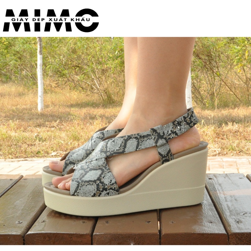 [Full box] - Sandal cao gót, sandal Cross Brooklyn 9p màu da beo sanh chảnh, êm nhẹ, bền đẹp cho nữ