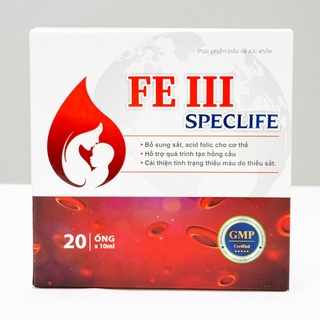 Thực phẩm bổ sung Sắt FE III SPECLIFE (Hộp 20 ống)