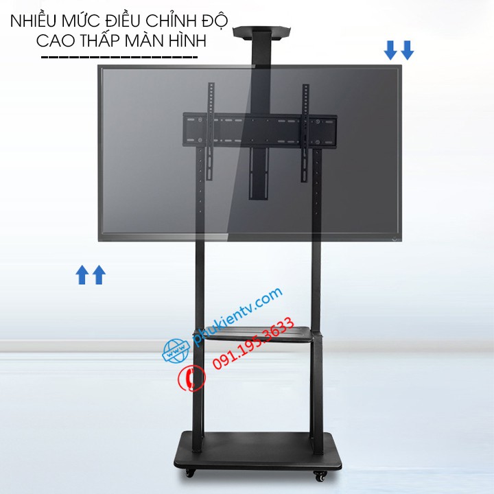 Giá Treo Tivi Di Động ErgoTek E1900 32 - 70 Inch Cột Treo Tivi Có Bánh Xe Chuyên Dụng