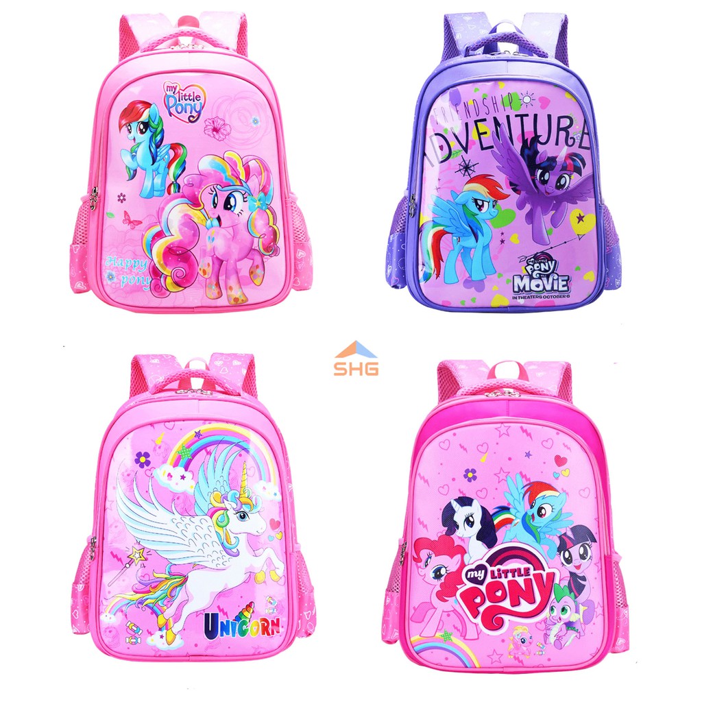 BALO HỌC SINH TIỂU HỌC 2 NGĂN LỚN PONY, ELSA, KITTY CHO BÉ GÁI CẤP 1