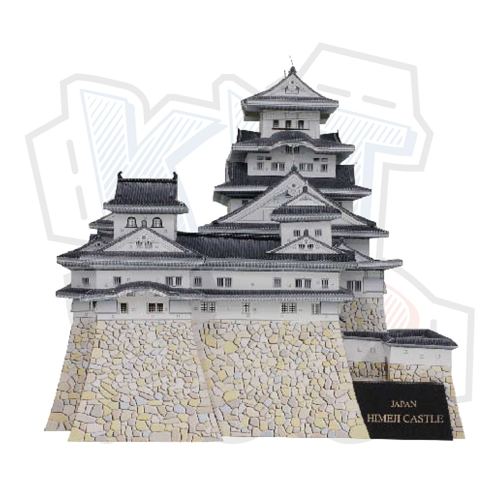 Mô hình giấy kiến trúc tòa thành Himeji Castle - Nhật Bản