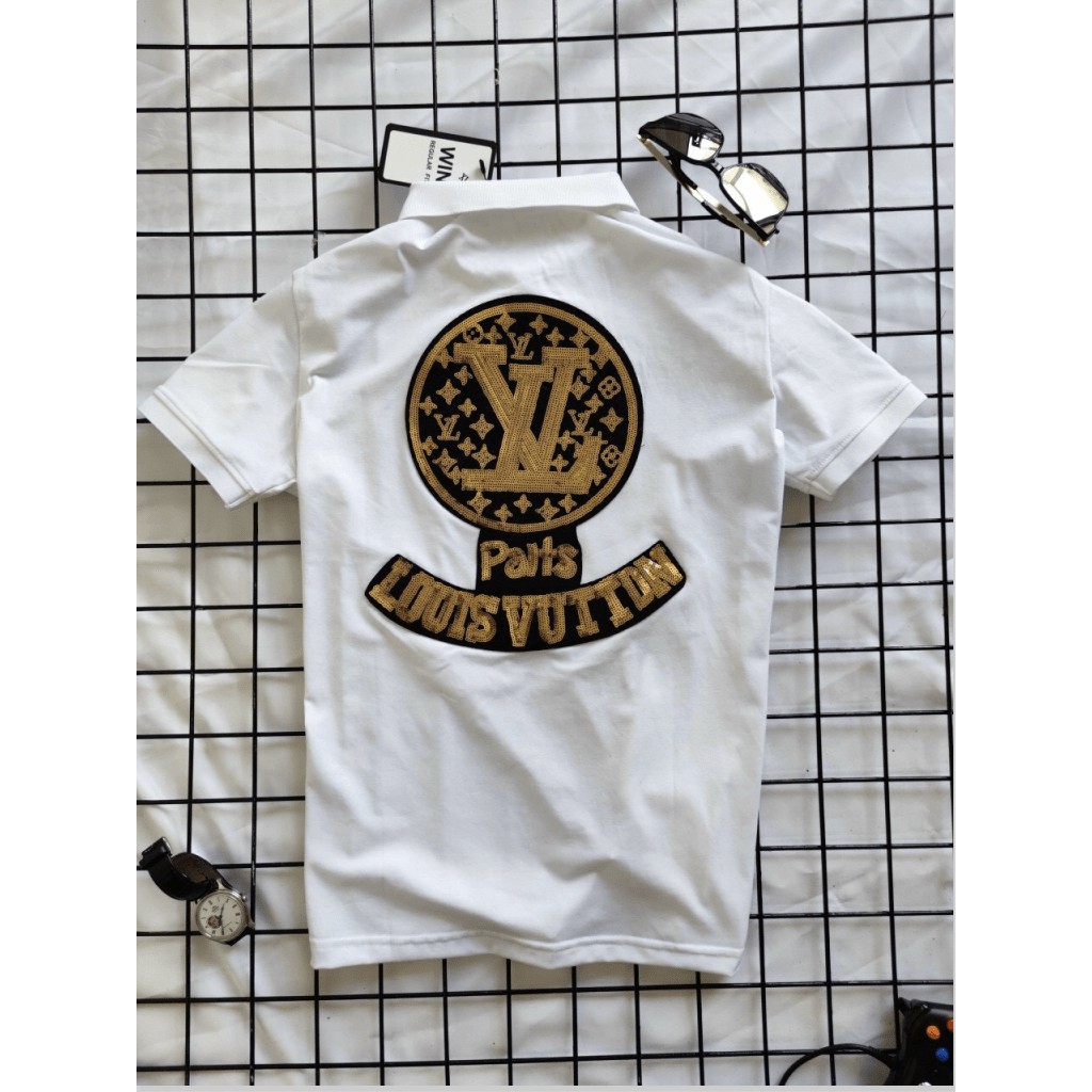 ÁO THUN NAM NGẮN TAY TRỤ KIM SA LOUIS VUITON CỰC ĐẸP , SANG CHẢNH PHONG CÁCH HK