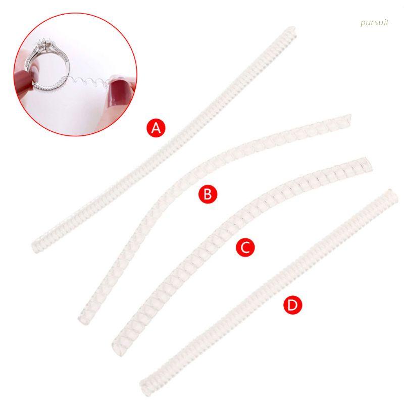 Dụng cụ dây điều chỉnh kích thước nhẫn kiểu lò xo trong suốt vô hình tiện lợi