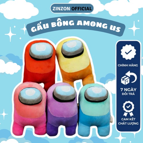 Gấu Bông Among Us Nhồi Bông Dễ Thương. Among Us Nhồi Bông ZinZon