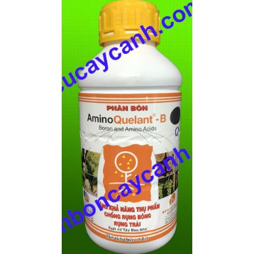 Phân bón amino B (05) chống hiện tượng vàng lá,lá dị dạng,thối chồi non,chồi biến dạng,thối rễ chai 1 lít