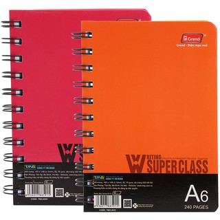 Sổ Lò Xo Pgrand Tmg 8591 A6 Gáy Dọc 240 Trang, Màu Ngẫu Nhiên - 8001068100