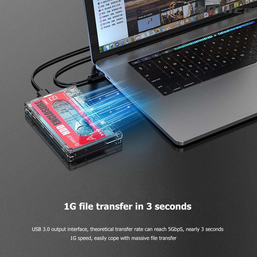 Mới Hộp Đựng Ổ Cứng Sata Hdd Ssd Orico 2580u3 Usb 3.0 Trong Suốt 2.5 Inch | BigBuy360 - bigbuy360.vn