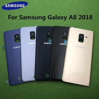 Ốp điện thoại mặt kính bảo vệ camera sau mới cho samsung galaxy a8 2018 a530 a530f a730 a8 plus