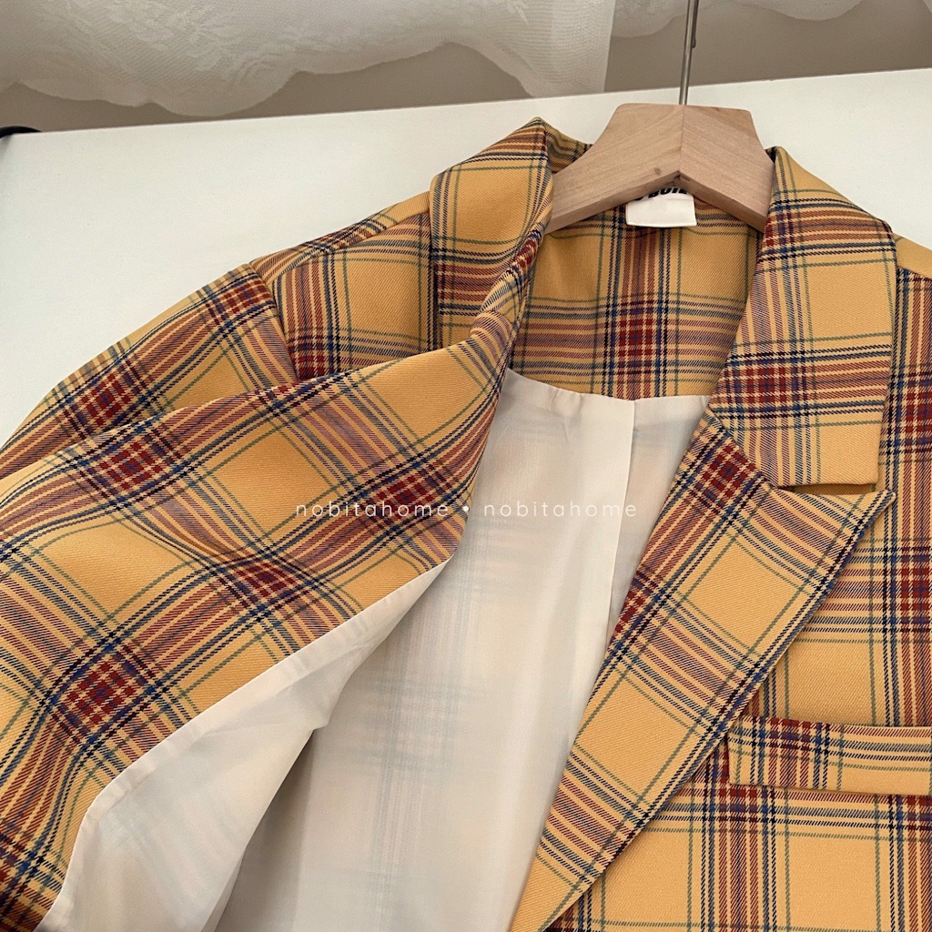 NOBITA HOME - ÁO KHOÁC BLAZER KẺ CARO