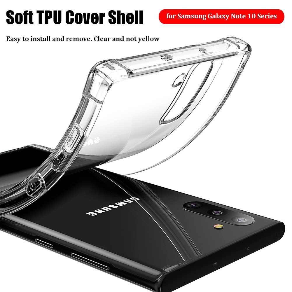 Ốp điện thoại trong suốt chống va đập cho Samsung S20 S20 Ultra Note 10 plus 9 S9 S8 8