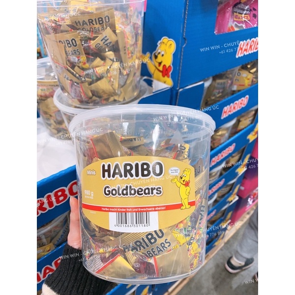Kẹo Dẻo HARIBO GOLDBEAR HỘP Túi Nhỏ 980g Úc