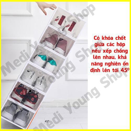 10 Hộp Box Đựng Để Giày Dép Nam Nữ, Mẹ Và Bé Bằng Nhựa Cứng Mica Trong Suốt Đồ Cao Cấp Giá Rẻ Medi Young Shop