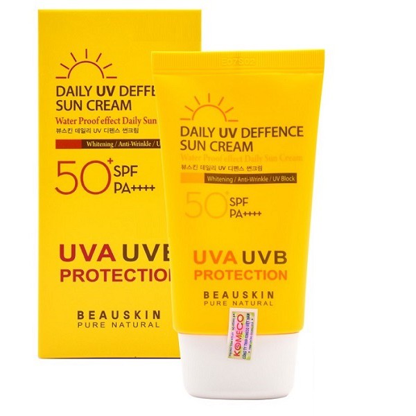 Kem chống nắng Beauskin Daily UV Deffence Suncream Spf 50pa+++ Hàn quốc 50ml/Hộp