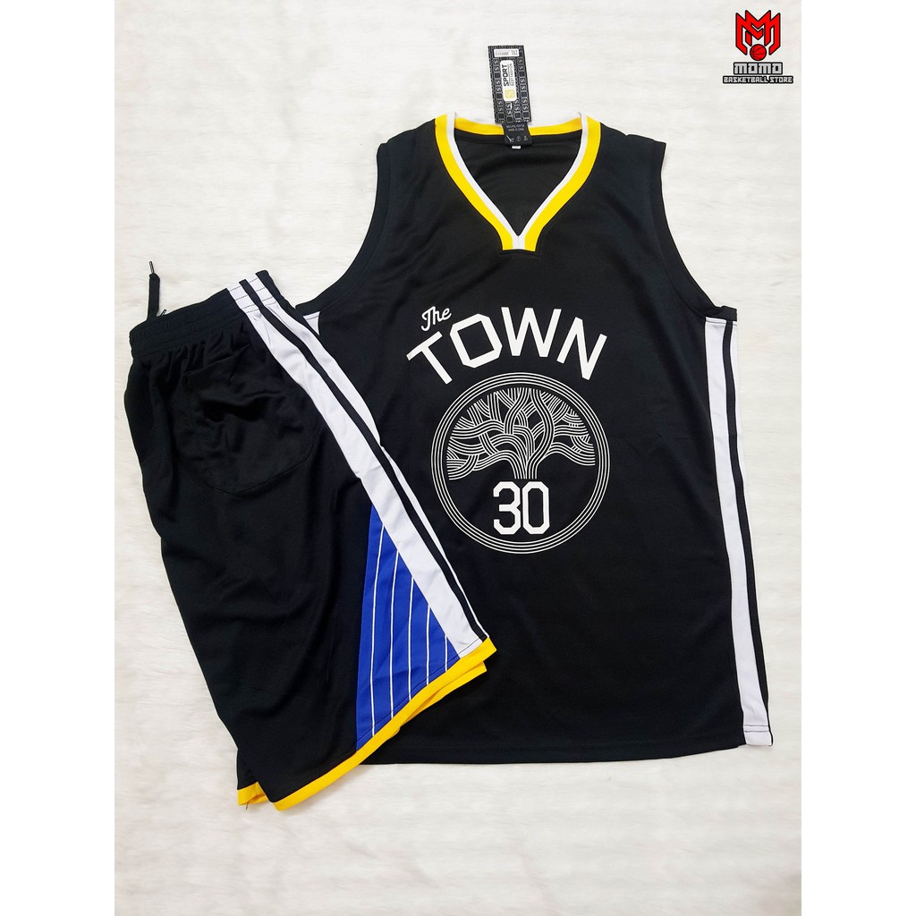 Bộ áo quần Bóng rổ NBA GSW CURRY ĐEN 30