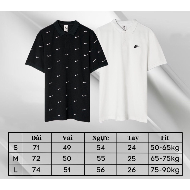 Áo polo Nike thêu full logo siêu cấp Áo polo Nike nam nữ cao cấp