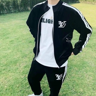Set nỉ bông nam lv siêu hot, áo khóa bomber lv , bộ nỉ nam lv tranganh store