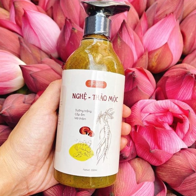 Sữa tắm trắng da nghệ thảo mộc dưỡng da thiên nhiên handmade Thuần Diệp [350ml]