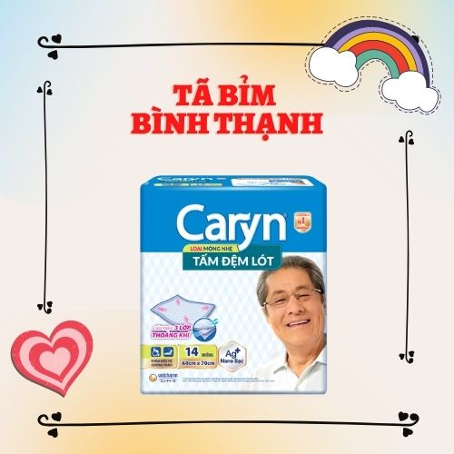 (HCM) Tấm đệm lót Caryn XL mỏng nhẹ 14 miếng thoải mái xoay trở chống tràn kích thước lớn