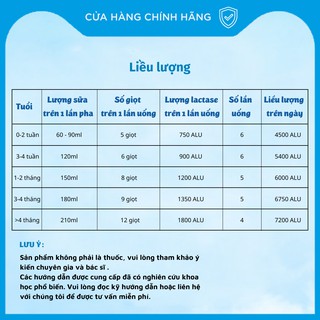 Enzym Lactase Easycol Baby cho trẻ bất dung nạp lactose giảm khóc đêm khóc dạ đề hết tiêu chảy nôn trớ nhập khẩu Châu Âu