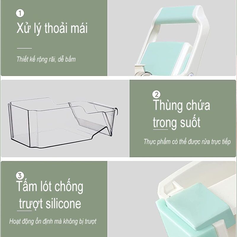 Dụng cụ bào rau củ quả, Thái Rau Củ Quả Tiện với 4 lưỡi dao đơn, đa năng, sắc bén, tiện lợi - Vệ Sinh Tiêu Chuẩn An Toàn