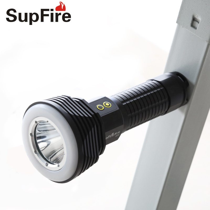 Đèn Flash LED Supfire D10 Đèn Pin Mạnh 1100LM Đa-Chức Năng Với Đèn Pin Quân Sự Chiến Thuật Từ Tính Ngoài Trời