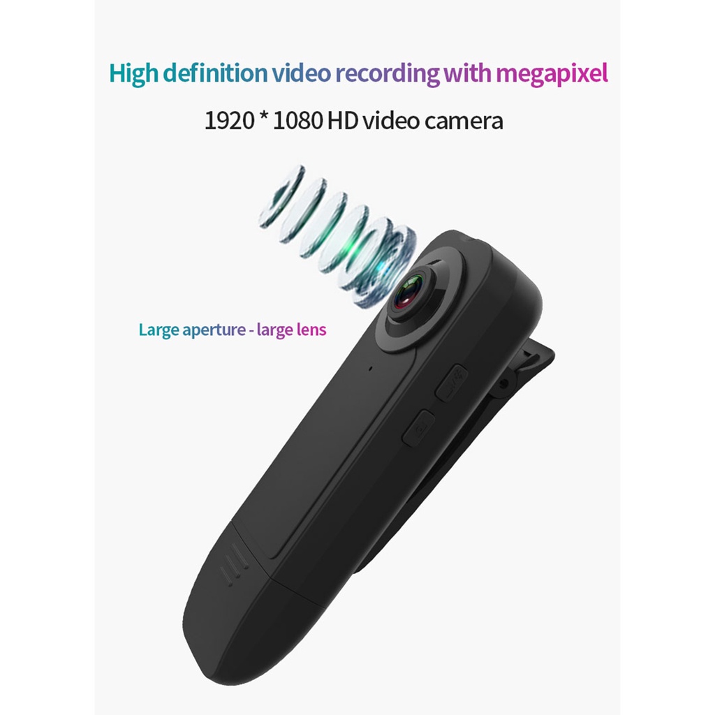 Camera Hành Trình A18 Mini Hd 1080p Có Kẹp Sau Lưng Thiết Kế Tiện Lợi