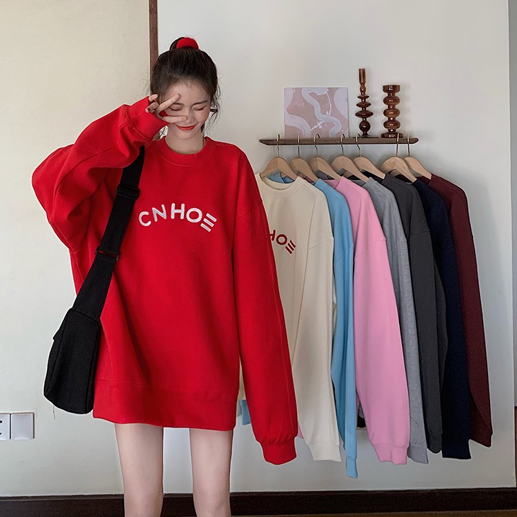 Áo Sweater In Chữ Tiếng Anh Phong Cách Thời Trang Hàn Quốc Cho Nữ | BigBuy360 - bigbuy360.vn