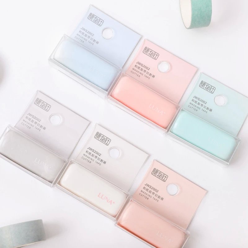 Dụng Cụ Cắt Băng Keo Trang Trí Washi Tape Cutter Nhiều Màu Đa Năng Cây Đầu To