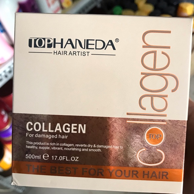 Kem ủ phục hồi siêu mượt tóc Collagen for Demaged hair mask (Top Haneda) 500ml