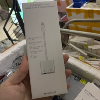 Dây rắc chuyển Lightning to 3.5 Audio & Call và Charge Adapter