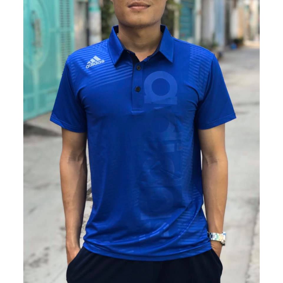 [50-104KG] Có Video, Áo thể thao nam cổ bẻ chất thun lạnh co giãn 4 chiều, áo thể thao có cổ | BigBuy360 - bigbuy360.vn