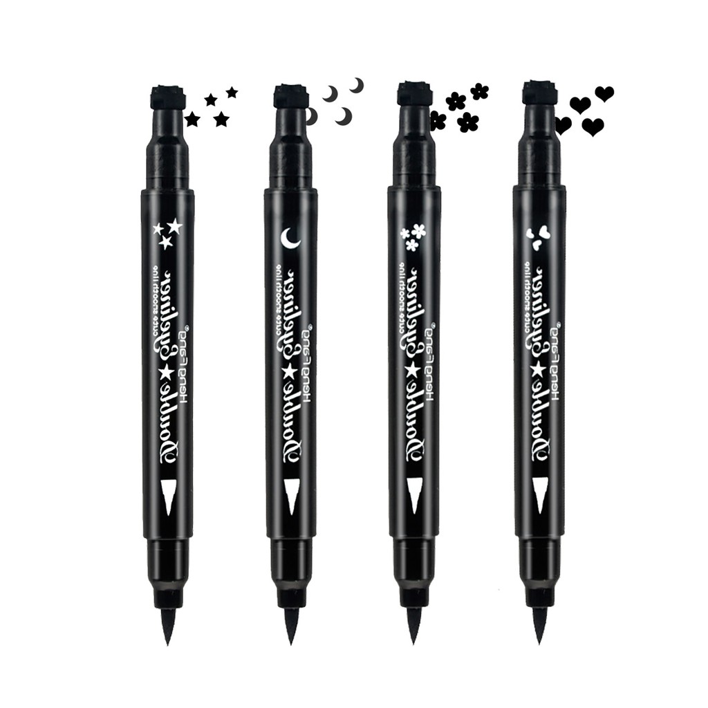 Hengfang 2 in 1 Liquid Eyeliner Stamp Waterproof Long-lasting Tattoo Pen Cosmetics 2,5g | BigBuy360 - bigbuy360.vn