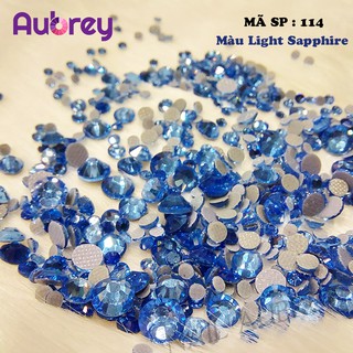 [Mã SP 114] Đá Nail Chân Lưới Mặt Cắt Đá Màu Light Sapphire