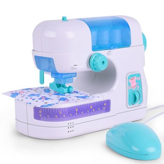 Children Simulation Mini Portable Electric Sewing Machine Pretend Play Toys as