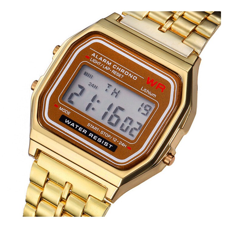 Đồng hồ điện tử thời trang nam dây hợp kim WR WR001 + tặng dây đeo tay bất kì | BigBuy360 - bigbuy360.vn