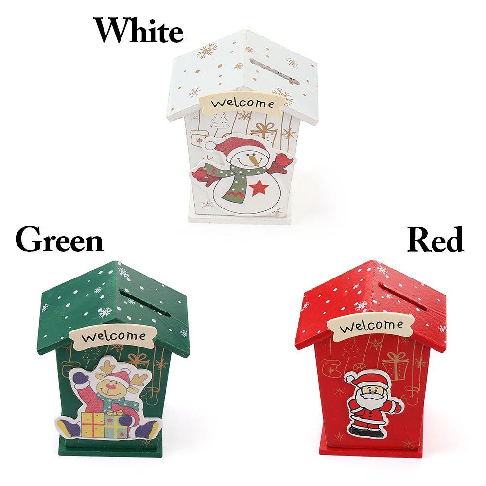 KUNHEV Hộp Đựng Tiền Xu Giáng Sinh / Năm Mới Hình Hoa Mẫu Đơn / Hoa Chirstmas / Chú Heo