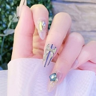 Charm Nơ Kim Loại Vàng Bạc Đá Đính Móng CN