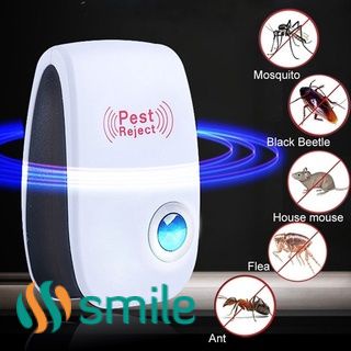 Siêu Âm Côn Trùng Đèn Diệt Muỗi Điện Tử Đa Năng Siêu Âm Thanh Máy Đuổi Côn Trùng Từ Chối Chuột Chuột Đuổi Chống Gặm Nhấm♣