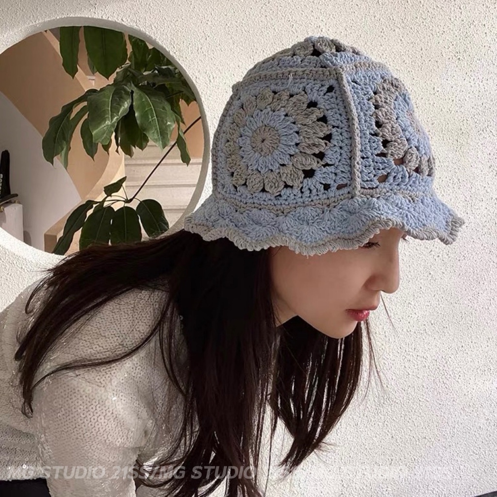 Mũ tai bèo nữ MG STUDIO thủ công xinh xắn thời trang 6 màu tùy chọn