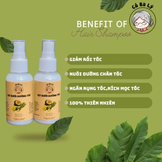 Xịt bưởi dưỡng tóc, tinh dầu bưởi, kích mọc tóc, giảm gãy rụng 50ML