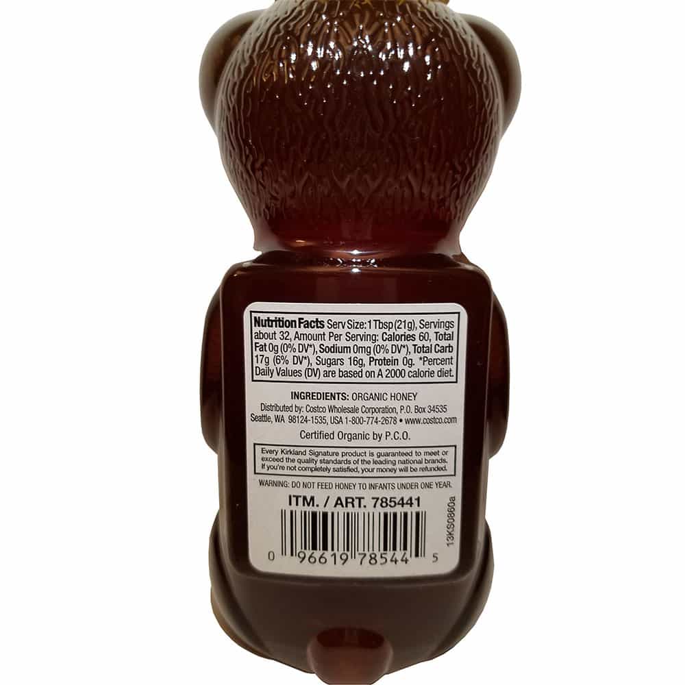 Mật ong gấu hữu cơ Kirkland Mỹ Organic Raw Honey 680gr date 10/2023 - EDS Hàng Mỹ